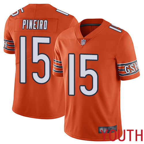 Chicago Bears Limited Orange Youth Eddy Pineiro Alternate Jersey NFL Football #15 Vapor Untouchable->youth nfl jersey->Youth Jersey